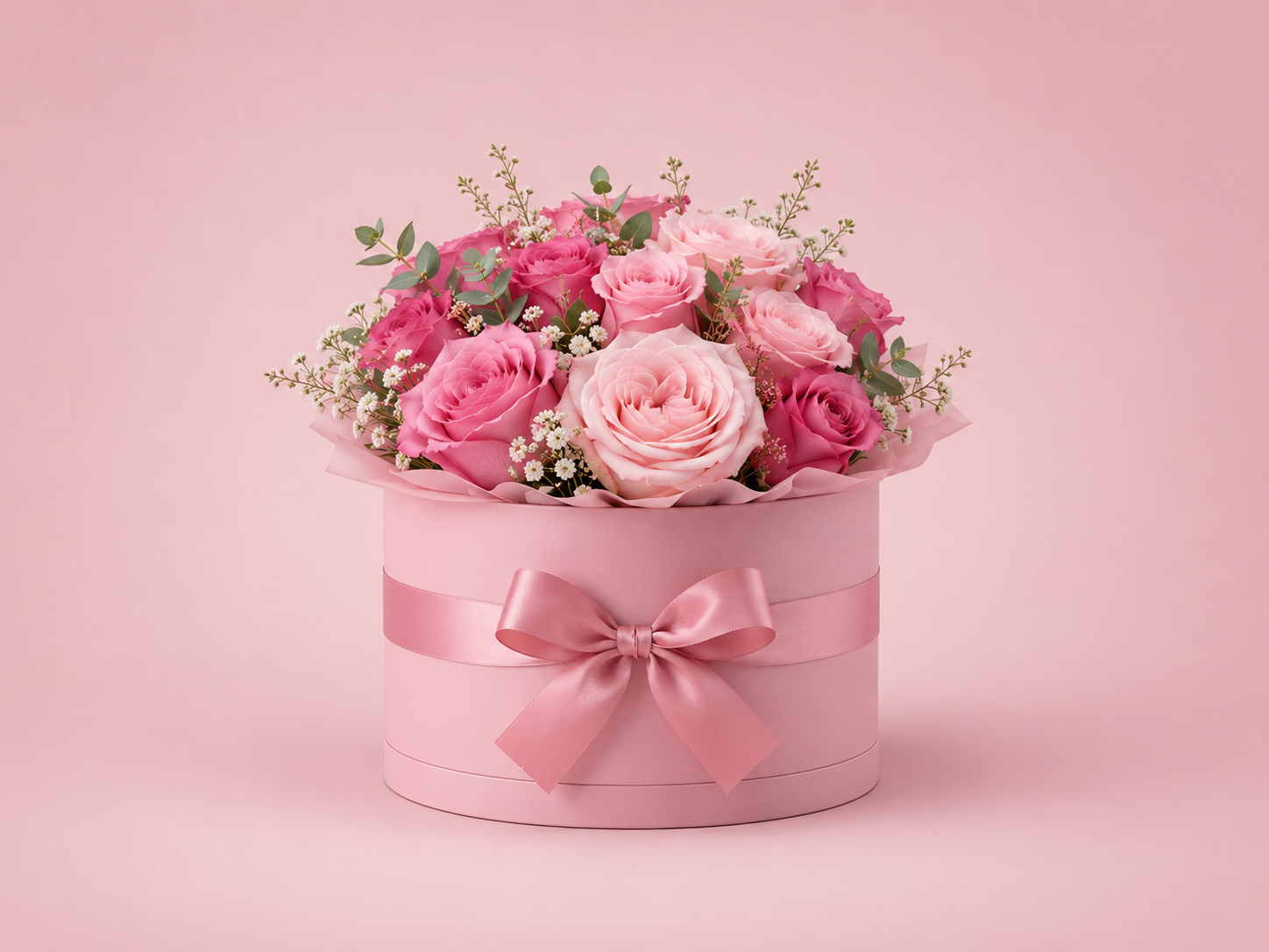 Arreglo floral tipo box Flores Bellas