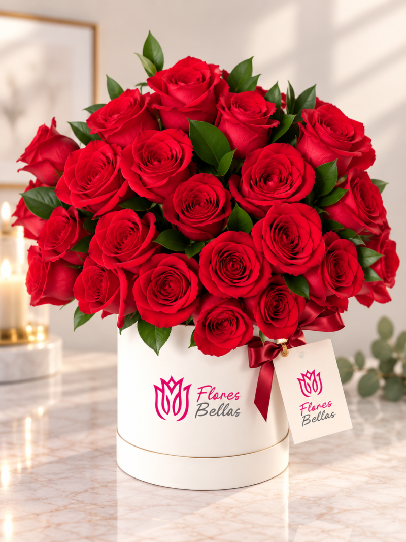 Arreglo de 24 Rosas Rojas