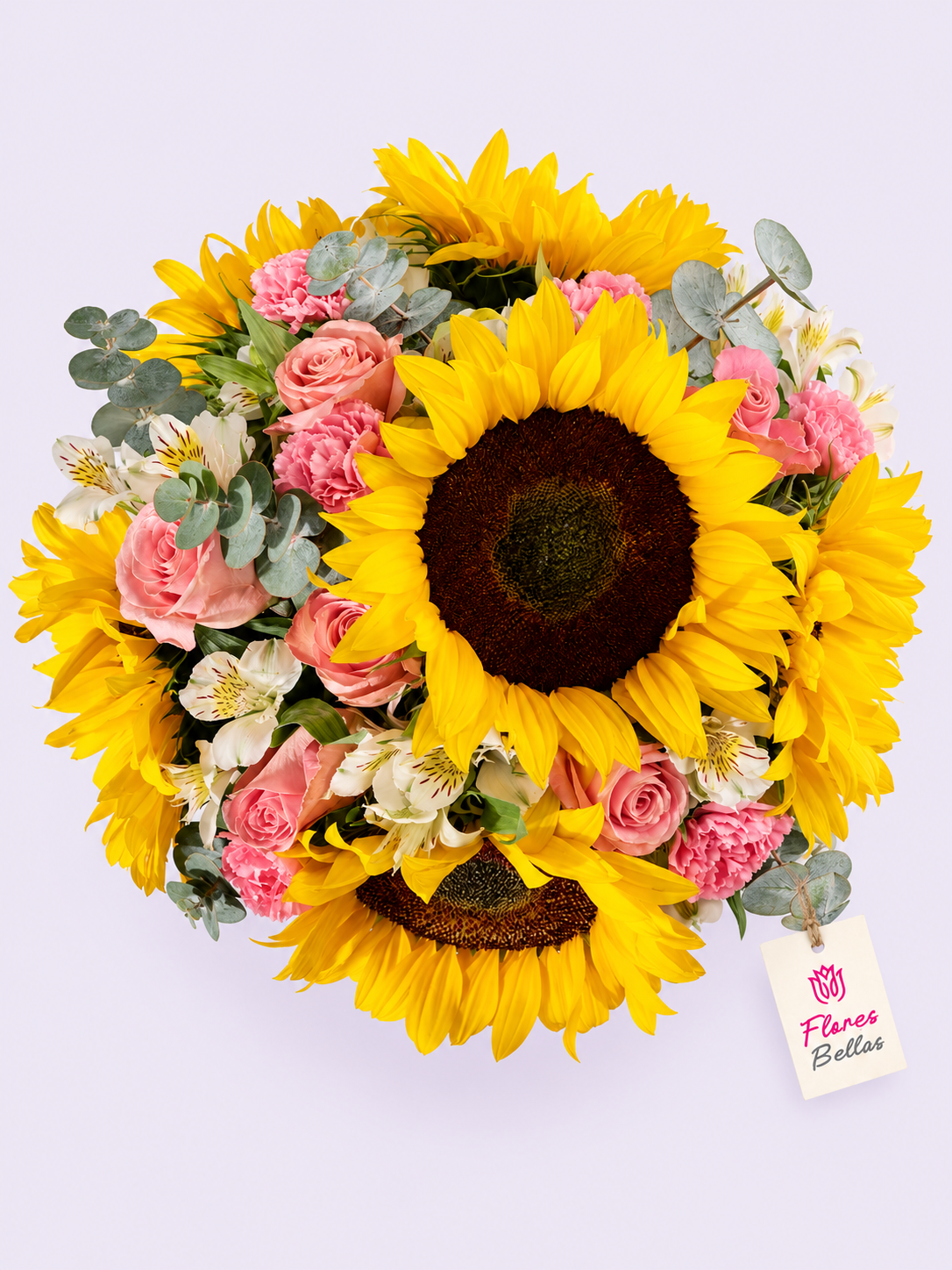 Arreglo de Girasoles y Rosas - Imagen 2