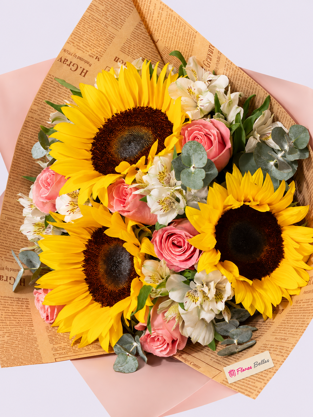 Ramo con Girasoles y Rosas - Imagen 2