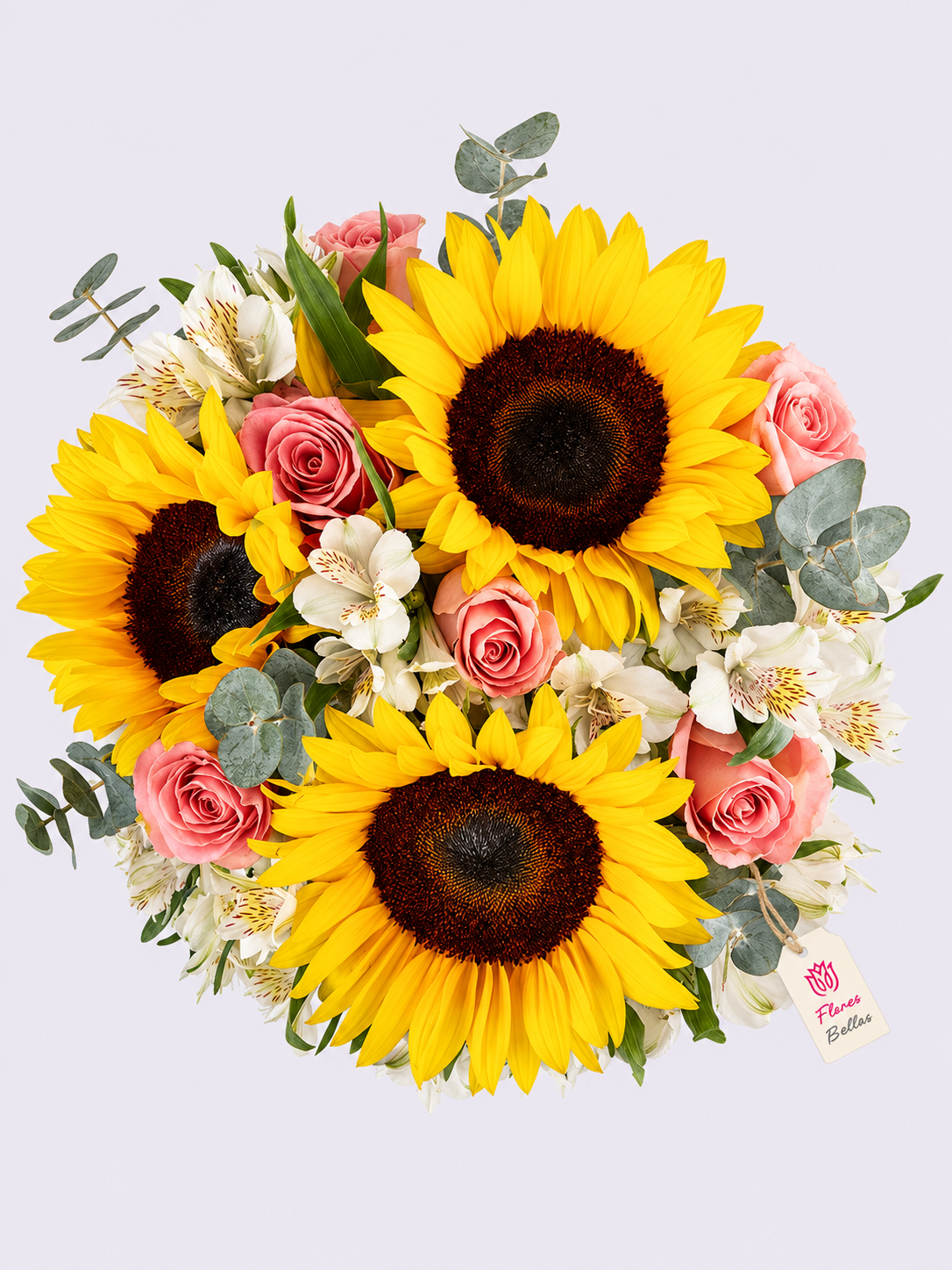 Ramo con Girasoles y Rosas - Imagen 3