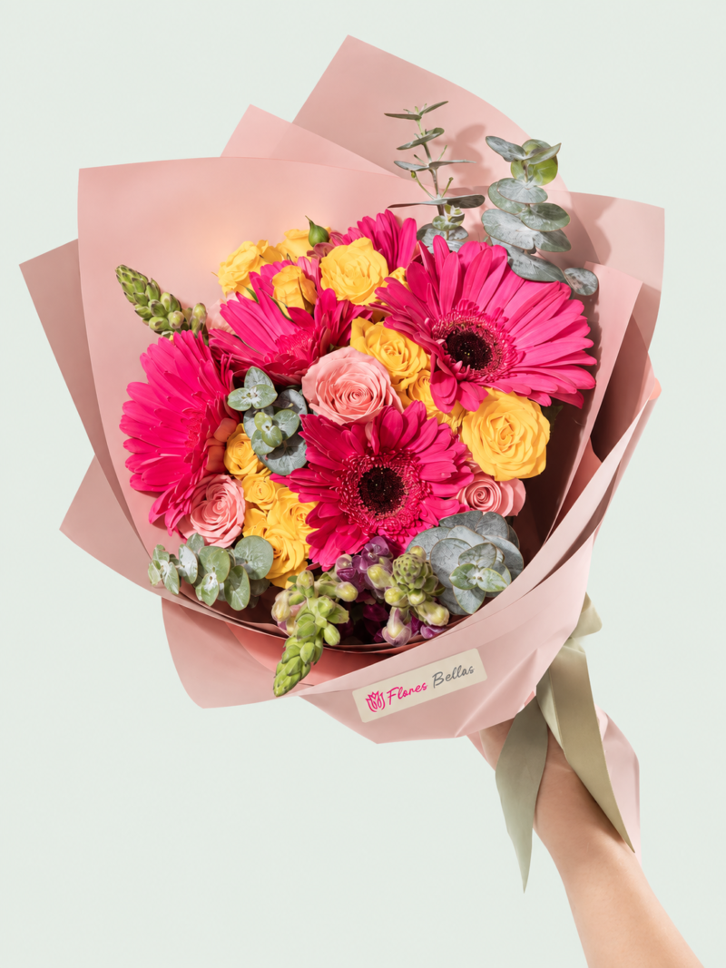 Ramo de Gerberas y Rosas