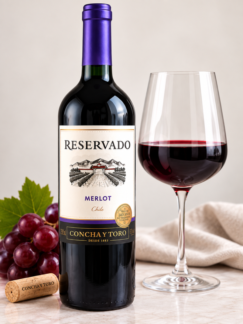Vino Tinto Merlot Concha y Toro