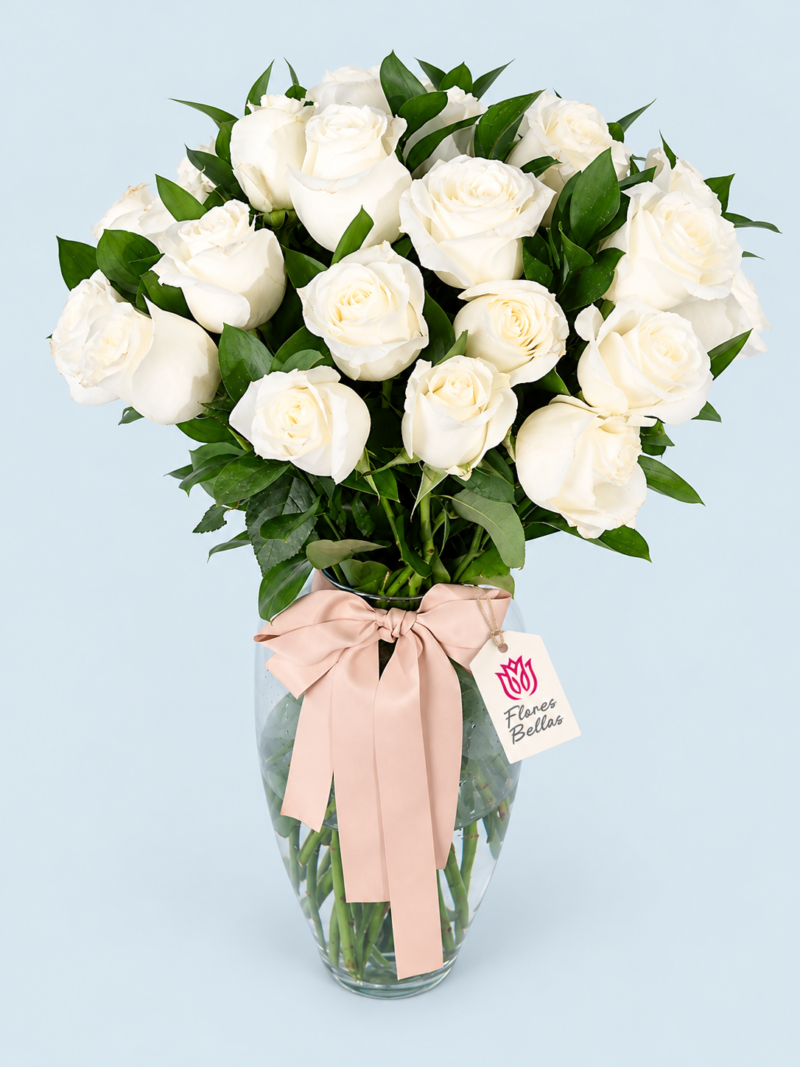 24 Rosas Blancas