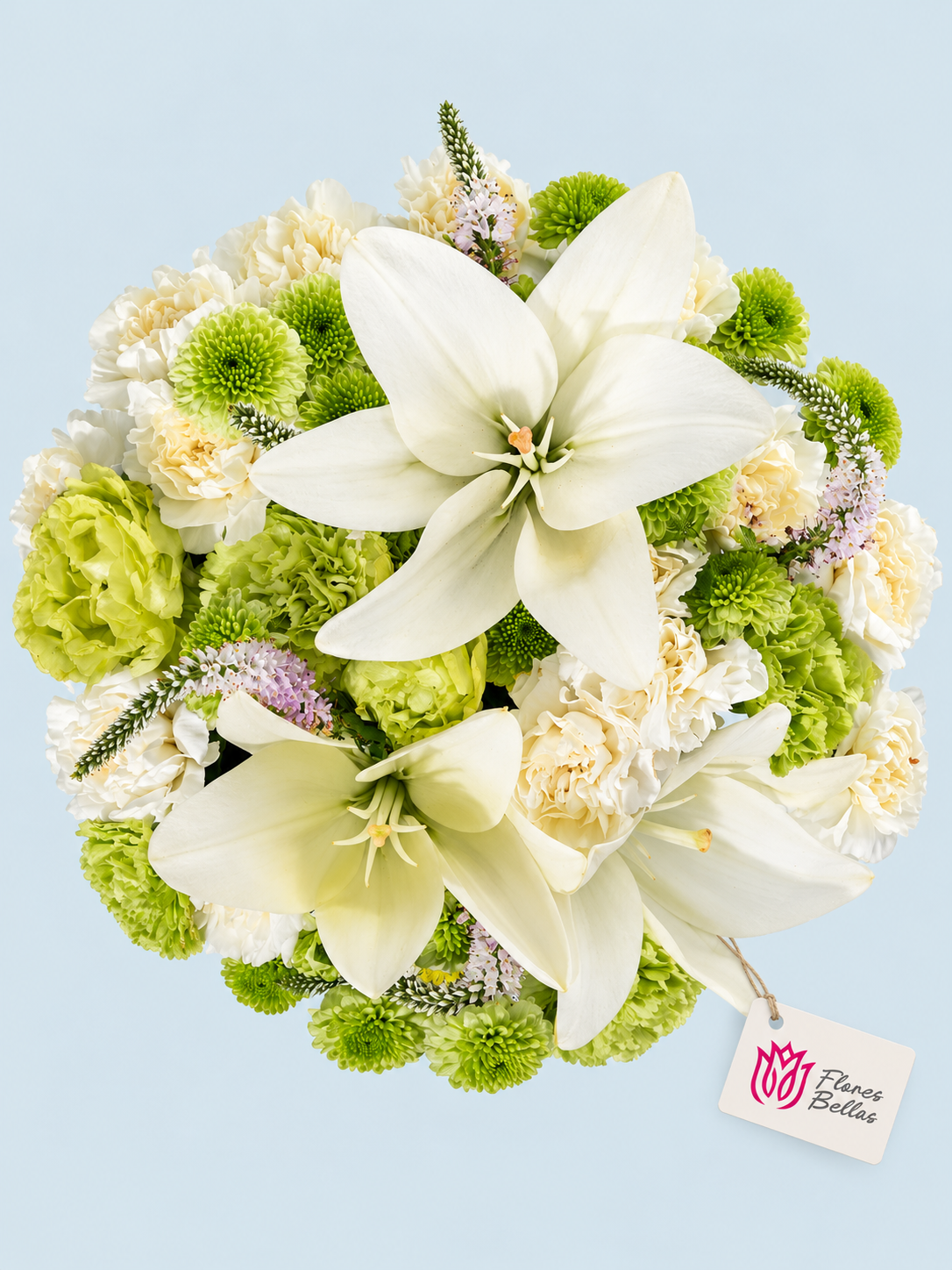 Arreglo de Lilys Blancas y Margaritas - Imagen 2