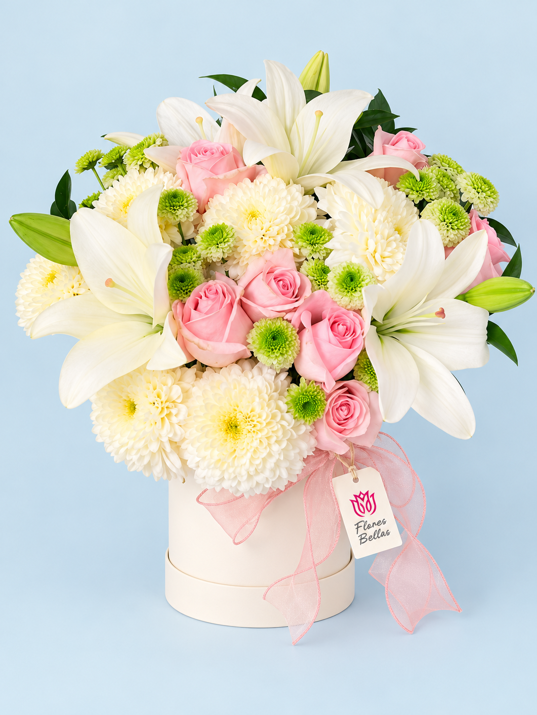 Rosas y Lilys en Caja